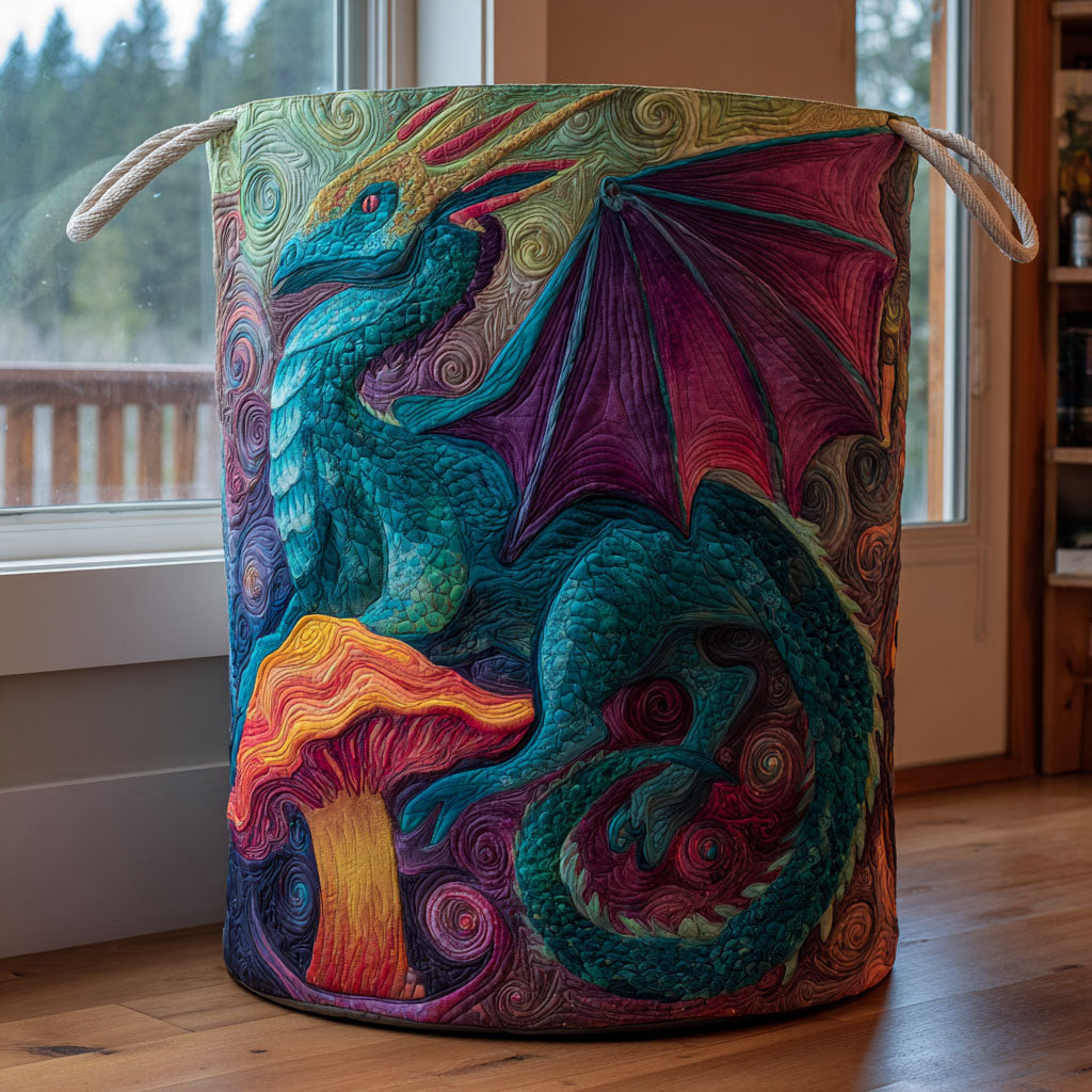 Dragon Tales Quilted Laundry Basket Good Basket Fabric Best Gift For Him