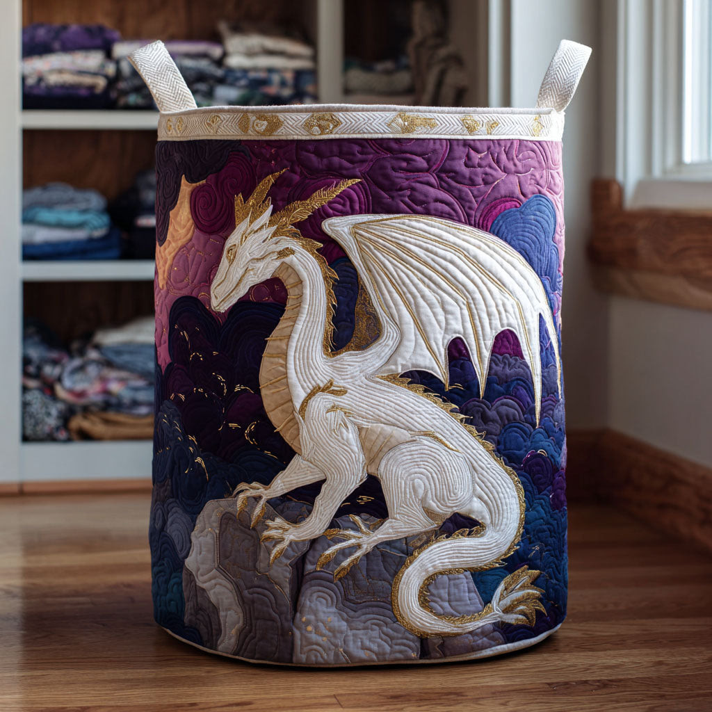 Dragon Whisper Quilted Laundry Basket Good Basket Fabric Best Gift For Dad