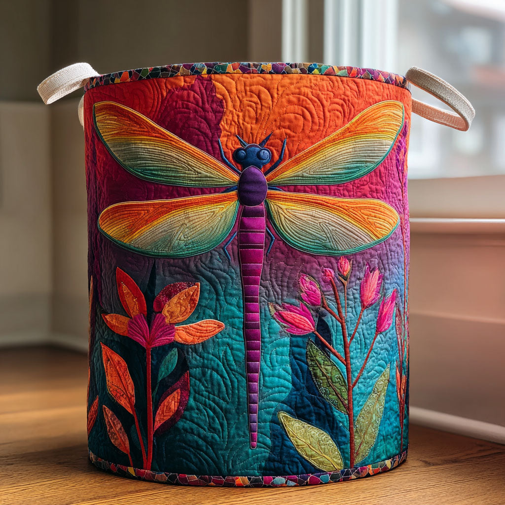 Dragonfly Dream Quilted Laundry Basket Good Laundry Baskets Cute Dragonfly Lover Ideas For Gifts