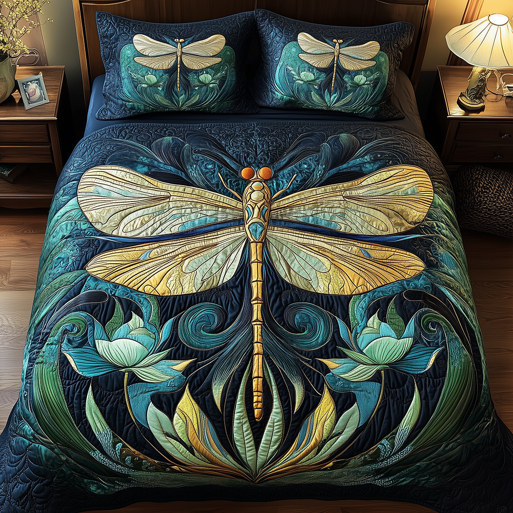 Dragonfly Dreams Quilted Bedding Set Bedding Ideas Dragonfly Mother's Day Gifts