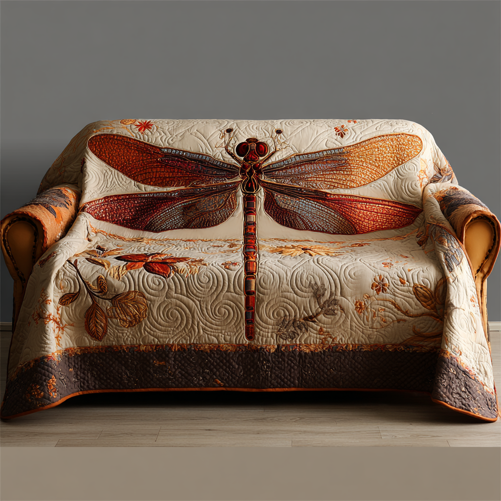Dragonfly Sky Quilted Sofa Cover Sofa Cover Slipcover Best Dragonfly Gifts For Christmas