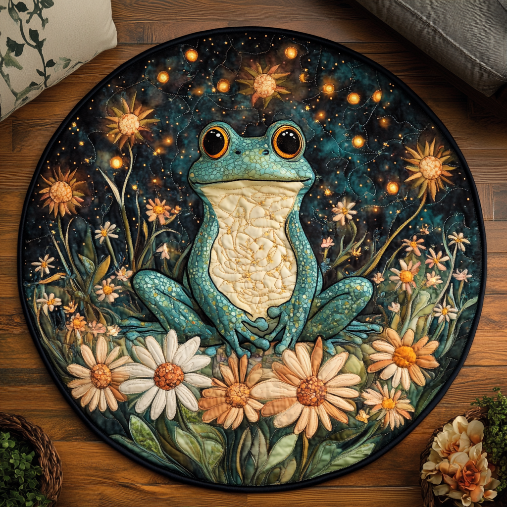 Dream Hopper Quilted Round Mat Circle Floor Rugs Nice Gifts For Mom