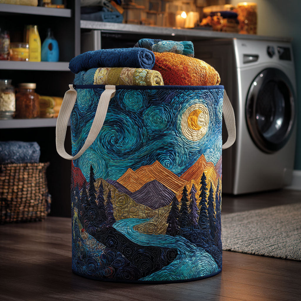 Dream Sky Quilted Laundry Basket Coolest Laundry Baskets Simple Father's Day Gift Ideas