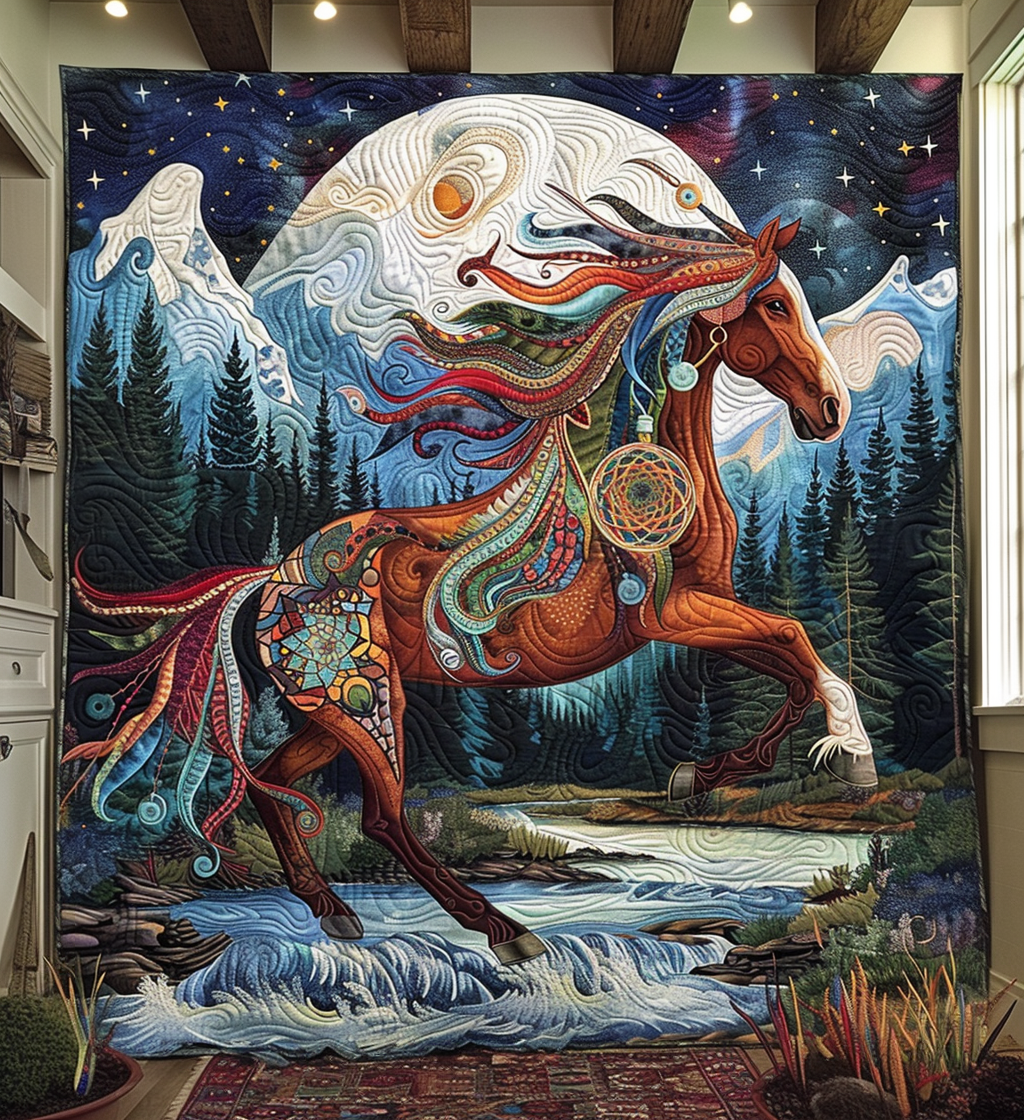 Dreamcatcher Horse Quilted Blanket Best Bedsheets Stepdad Gifts For Father's Day