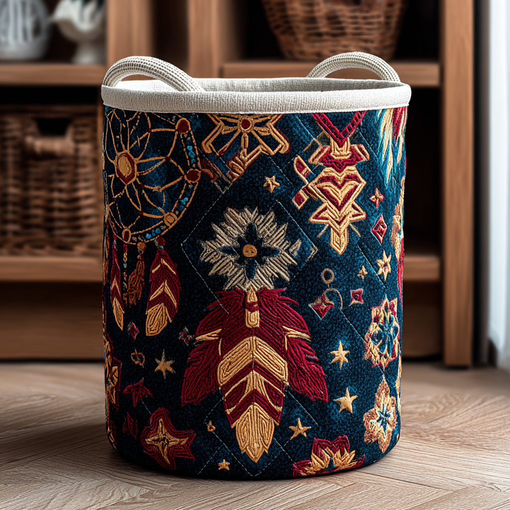 Dreamcatcher Spirit Quilted Laundry Basket Home Decor Stores Native American Mom Gifts