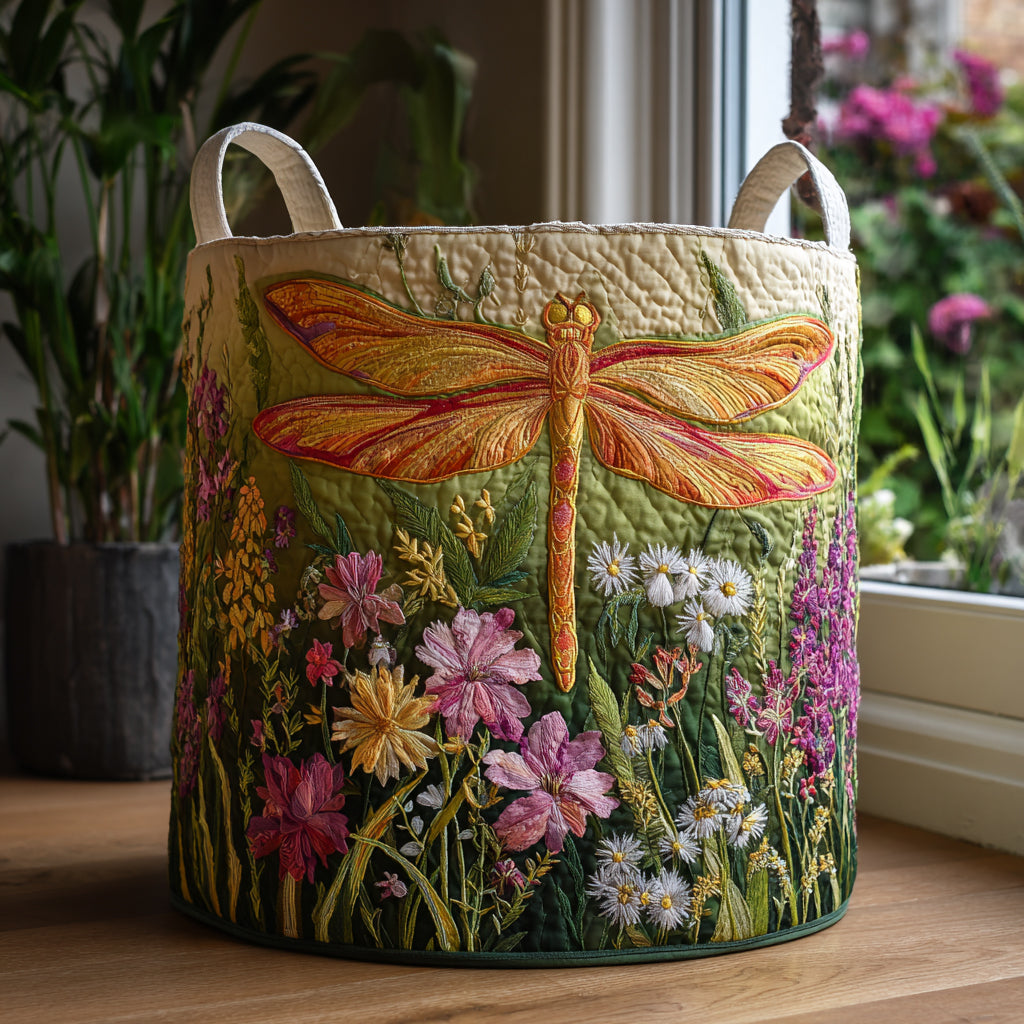 Dreamflight Dragonfly Quilted Laundry Basket Best Foldable Laundry Basket Best Dragonfly Presents