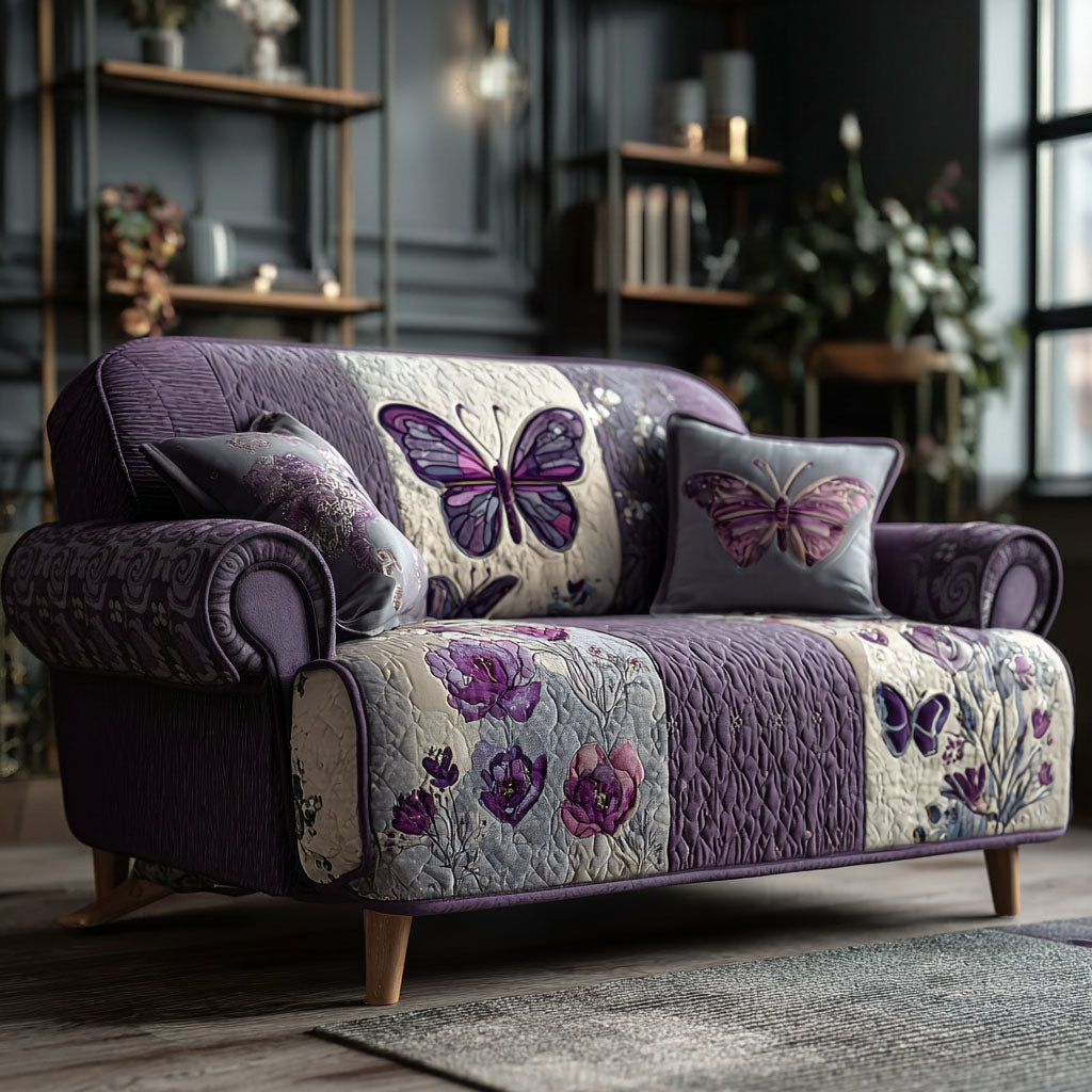 Dreamy Butterfly Quilted Sofa Cover Couch And Sofa Covers Butterfly Gift Ideas For Lovers