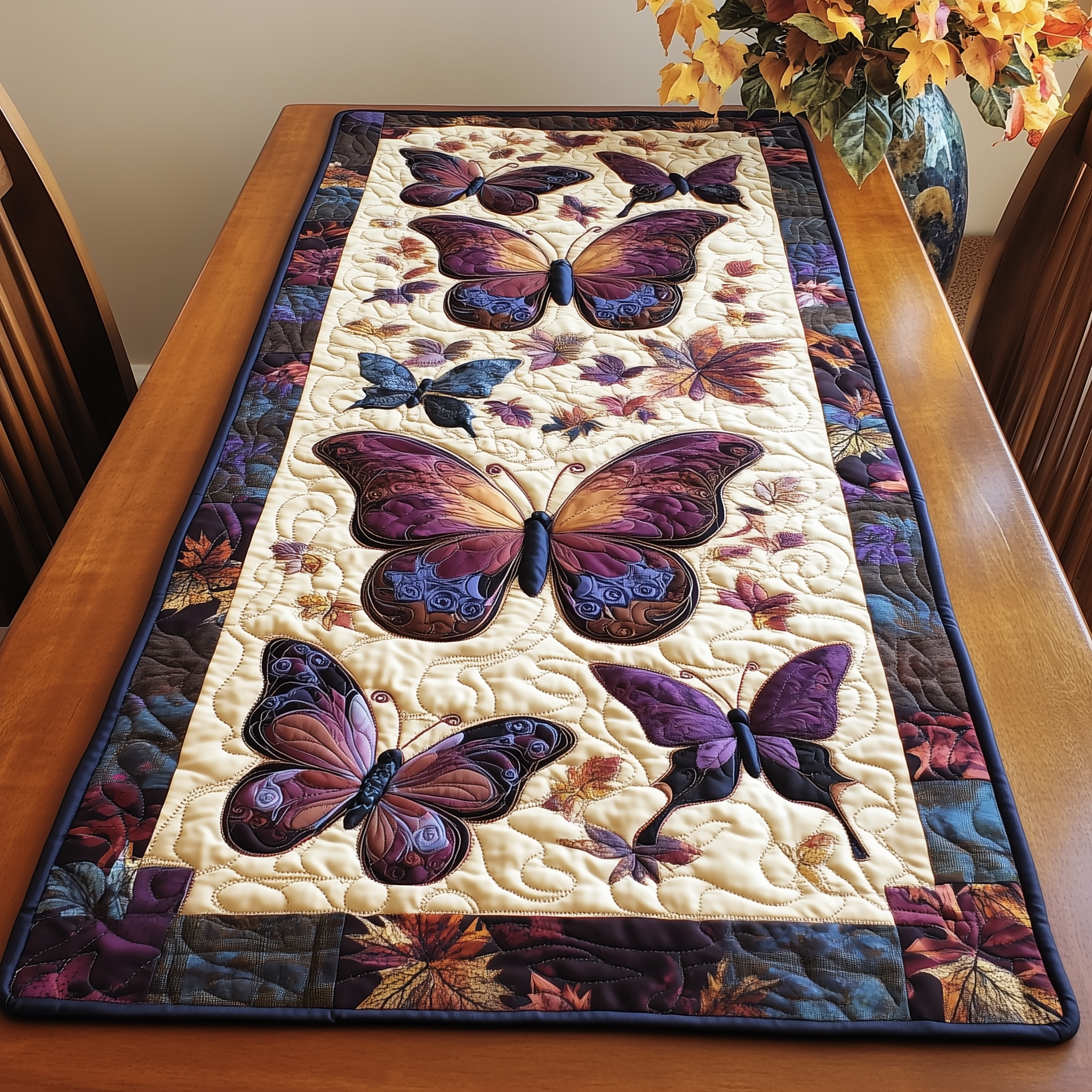 Dreamy Butterfly Quilted Table Runner Dining Room Table Toppers Butterfly Birthday Gift Ideas