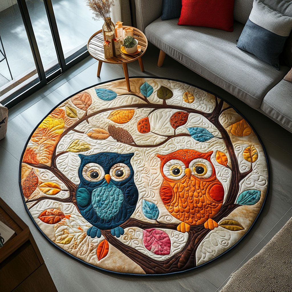 Dreamy Owls Quilted Round Mat Living Decor Ideas Top Mother's Day Gifts