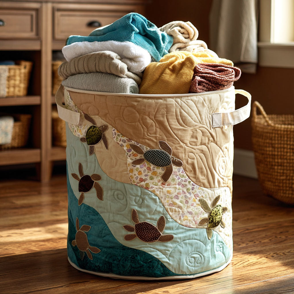 Drift Realm Quilted Laundry Basket Clothes Hamper Meaningful Gifts For Mom