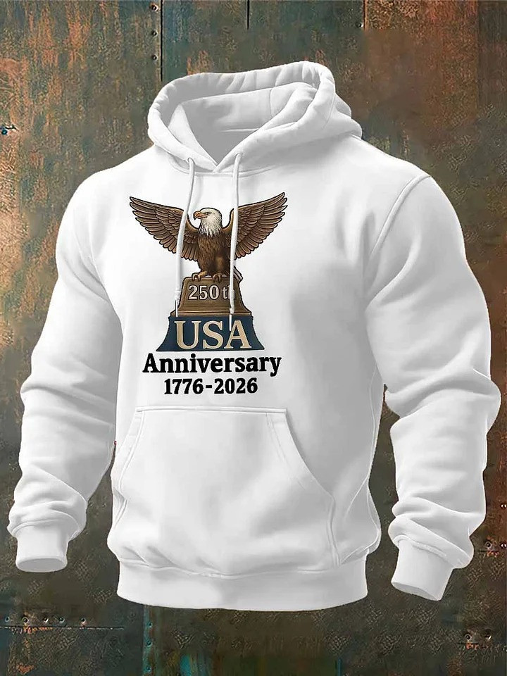 Eagle 250th USA Anniversary Hoodie 1776 2026 Liberty Bell Patriotic 4Th Of July Apparel - Image 2