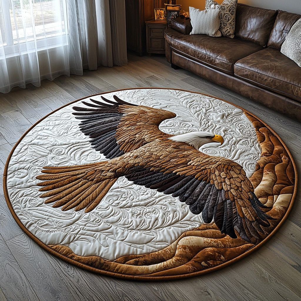Eagle Glory Quilted Round Mat Living Room Decor Ideas Cool Gifts For Dad