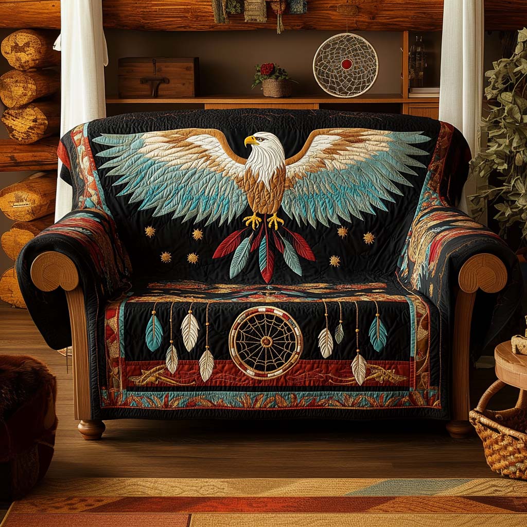 Eagle Spirit Quilted Sofa Cover Couch And Sofa Covers Native American Gift Items