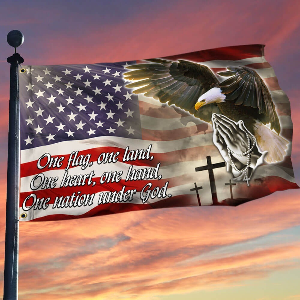 Eagle USA Flag One Flag One Land One Heart One Hand One Nation Under God Flag Patriotic Gifts