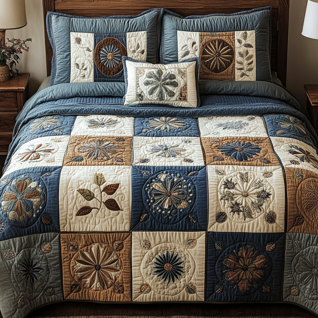 Earth Harmony Quilted Bedding Set Best Comforter Sets Ideas For Mother' Day Gifts