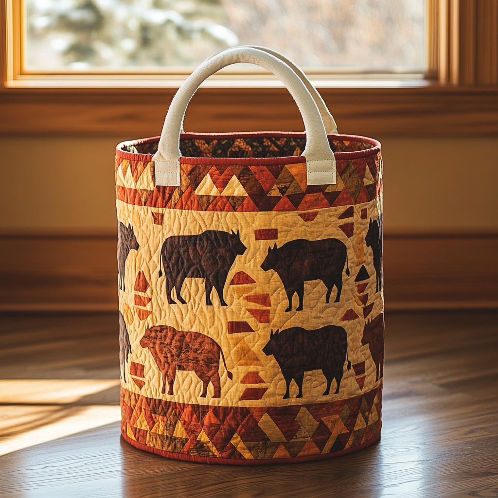 Earth Totem Quilted Laundry Basket Unique Hampers Best Presents For Cat Lovers