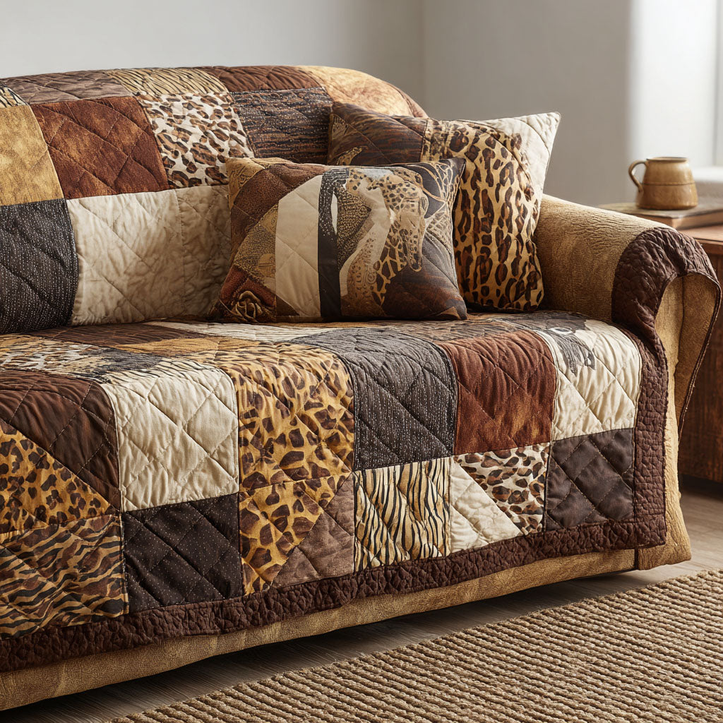 Earthbound Patterns Quilted Sofa Cover Cool Sofa Covers Melanin African American Gifts