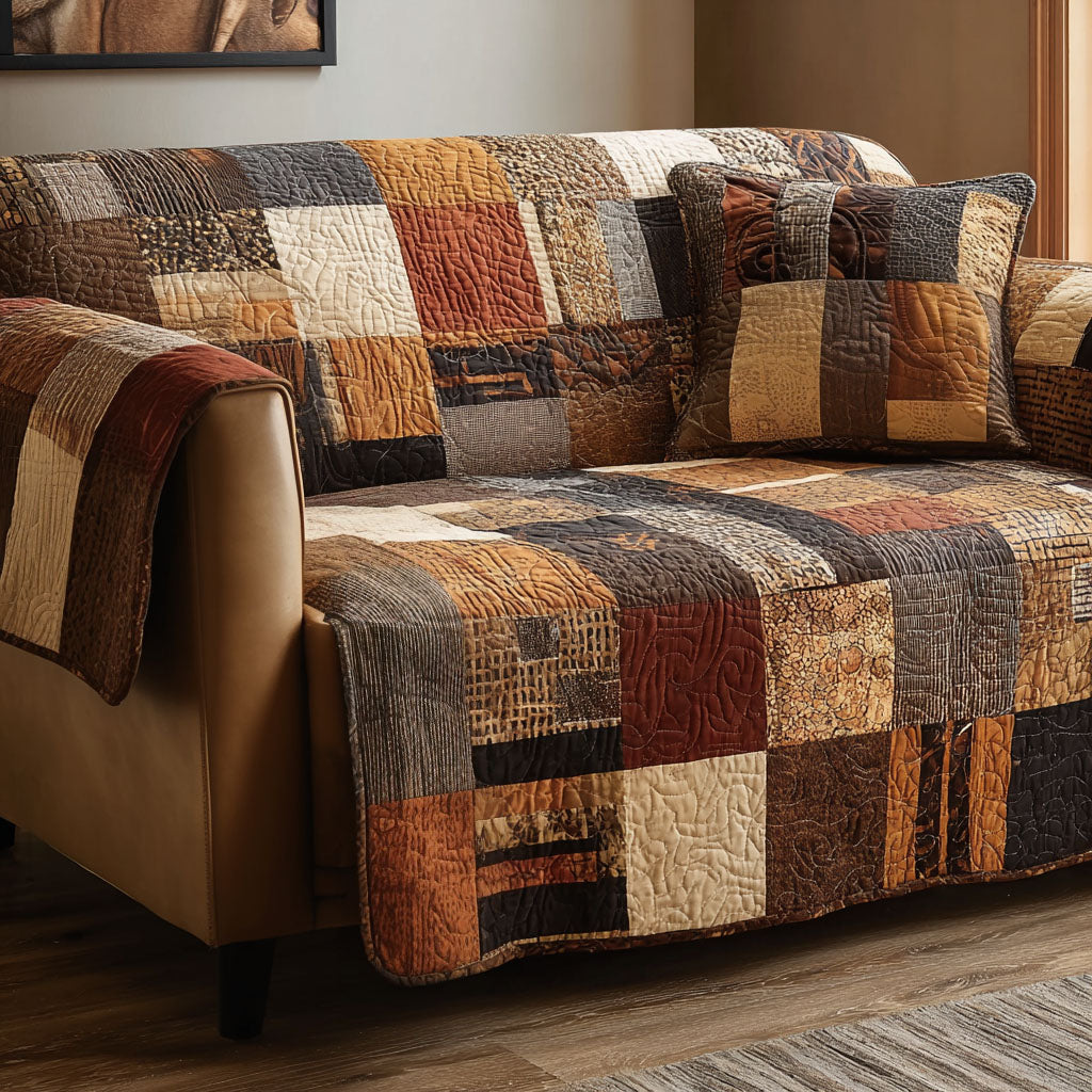 Earthcraft Patch Quilted Sofa Cover Living Room Sofa Covers Melanin Black Women Gift Ideas