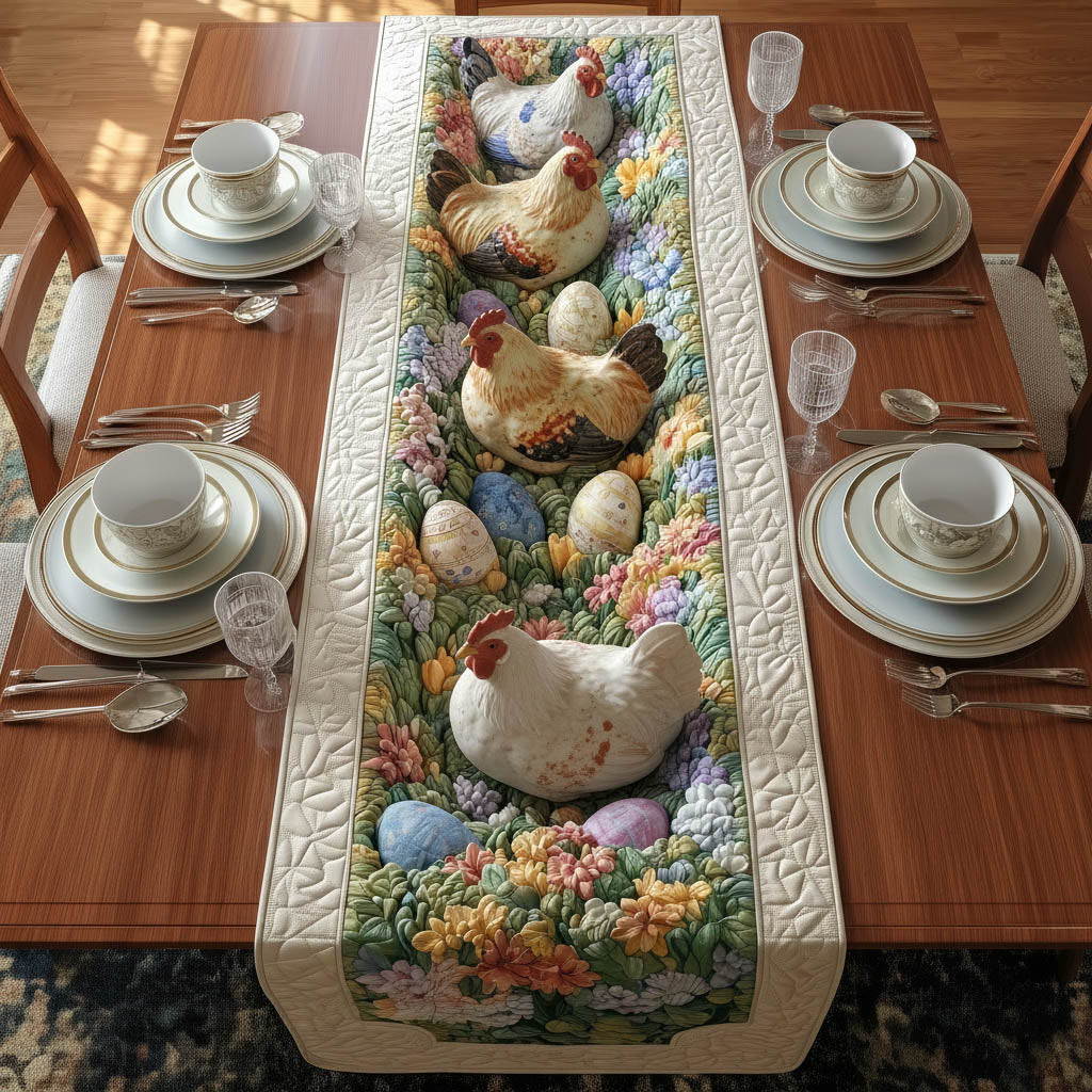 Easter Bunny Quilted Table Runner Easter Bunny Table Decorations Best Gifts For Rabbit Lovers