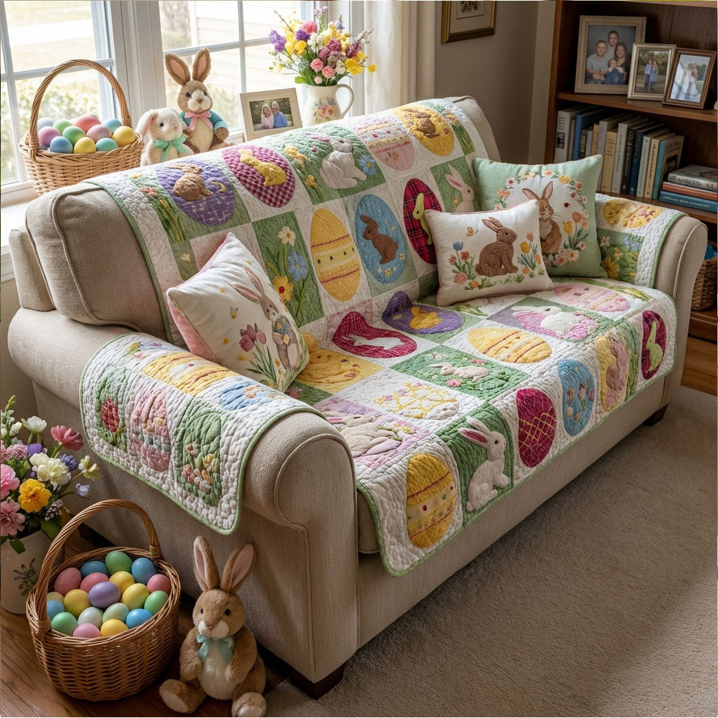 Easter Morning Calm Quilted Sofa Cover Couch And Sofa Covers Cute Easter Gifts For Teen