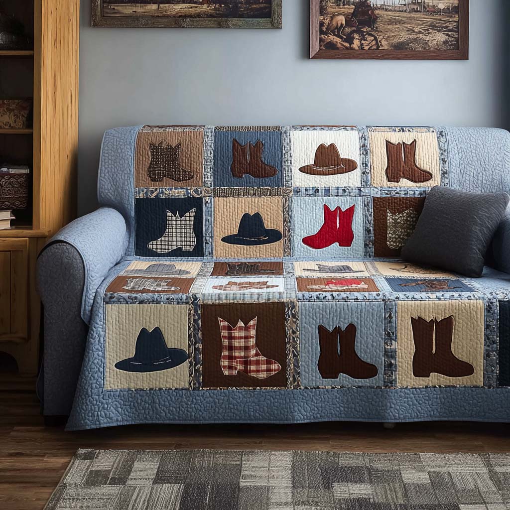 Echo Trail Quilted Sofa Cover The Best Slipcovers Cowboy Themed Gifts