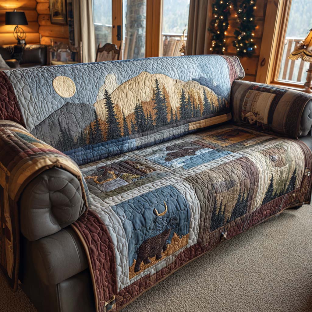 Echo Valley Quilted Sofa Cover Seat Covers For Couches Bear Theme Gifts