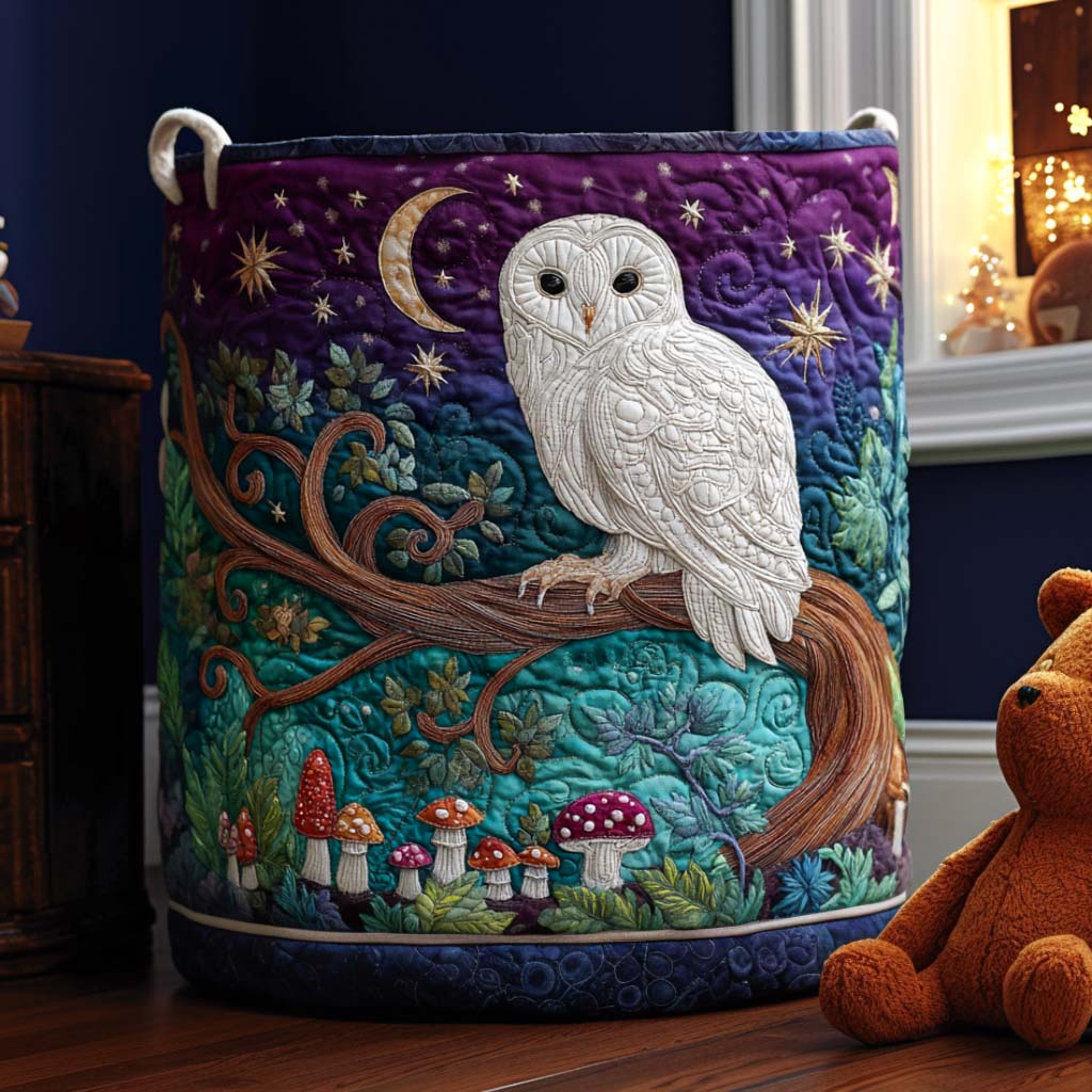 Edgy Owl Quilted Laundry Basket Best Hampers Owl Merchandise Items