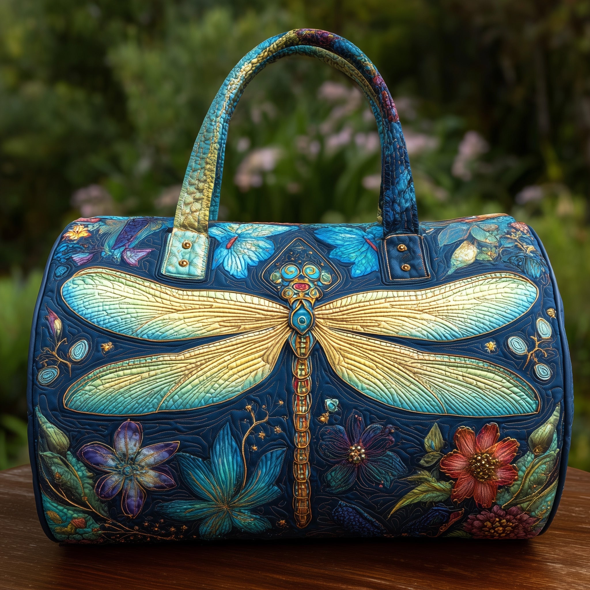 Elegant Dragonfly Quilted Duffle Bag Duffle Bag Sale Best Gifts For Mom