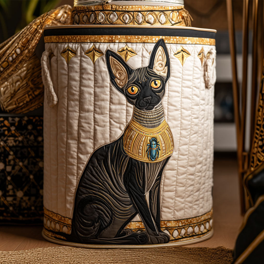 Elegant Spirit Quilted Laundry Basket Nice Laundry Hamper Gift Ideas For Cat Lovers