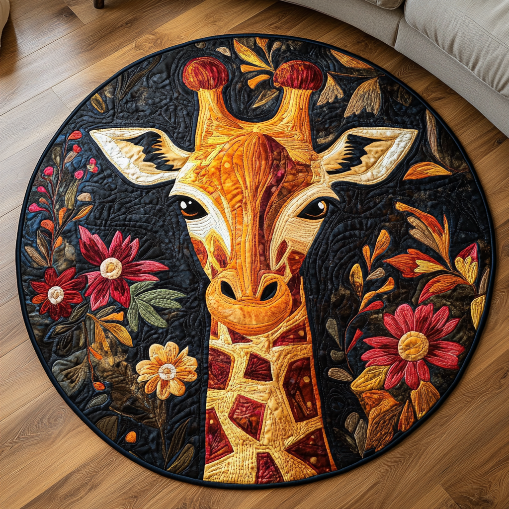 Elegant Stride Quilted Round Mat Mat Circle Perfect Father's Day Gifts