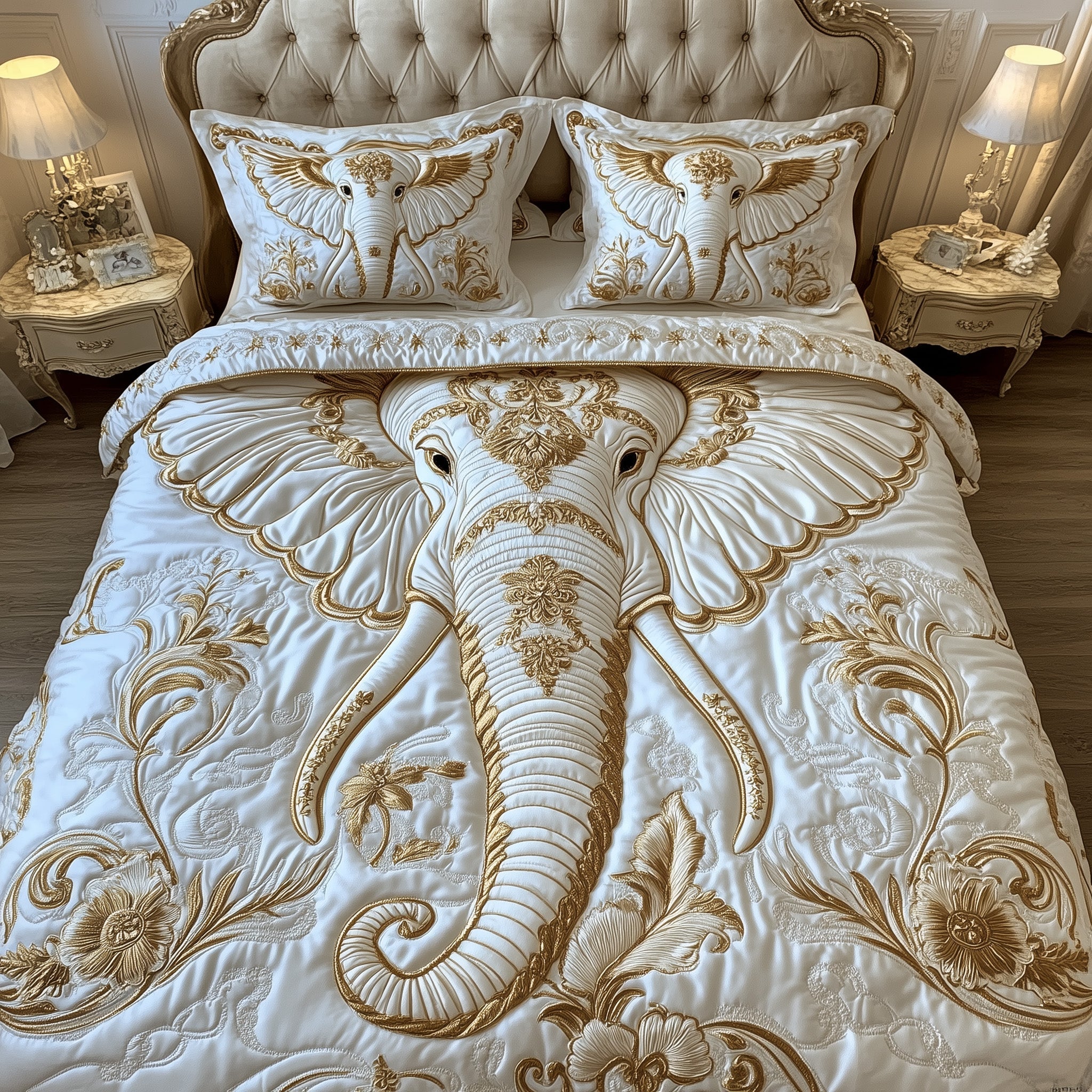 Elephant Quilted Bedding Set Best Queen Sheets Good Gifts For Elephant Lovers