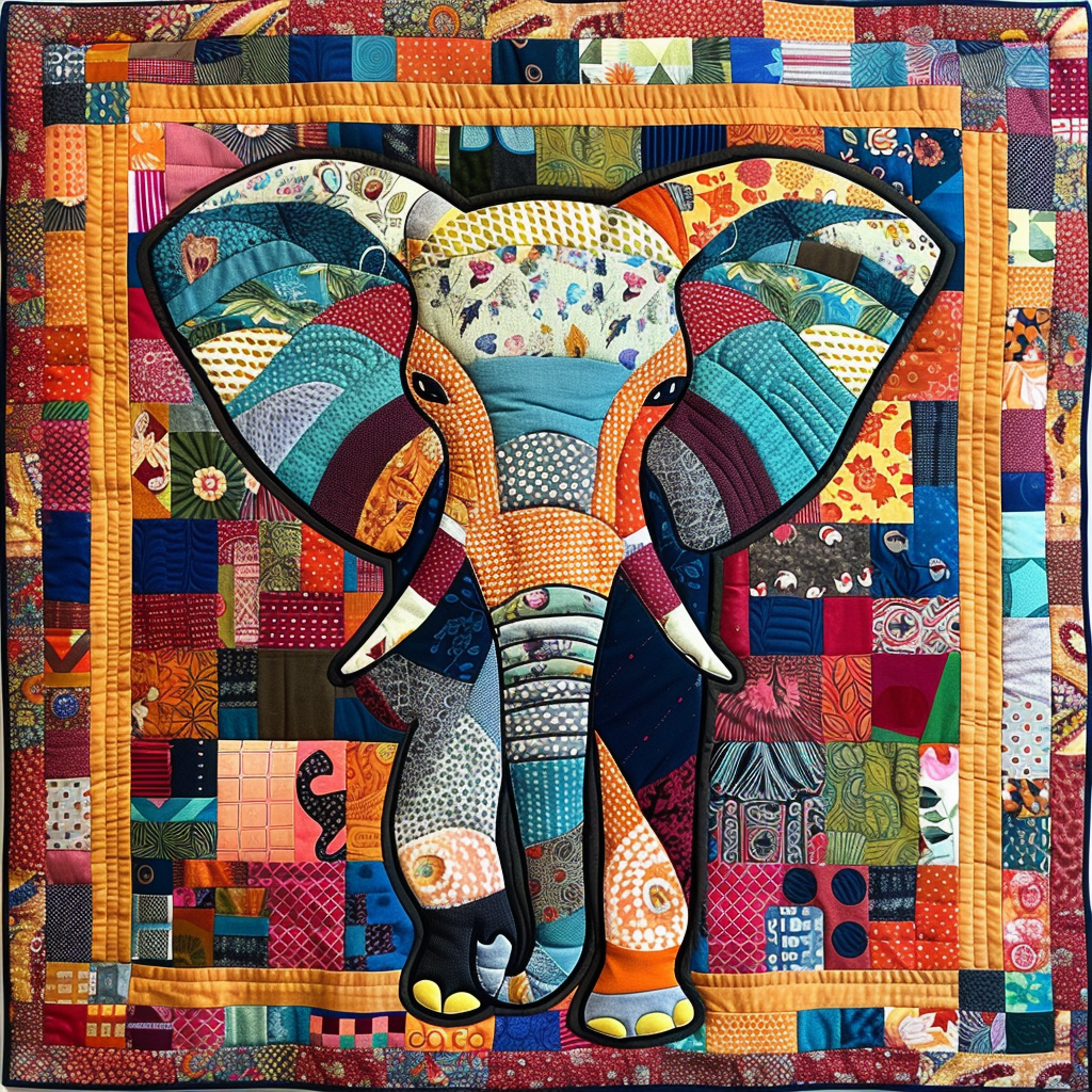 Elephant Radiance Quilted Blanket Best Bed Sheet Set Elephant Related Gifts
