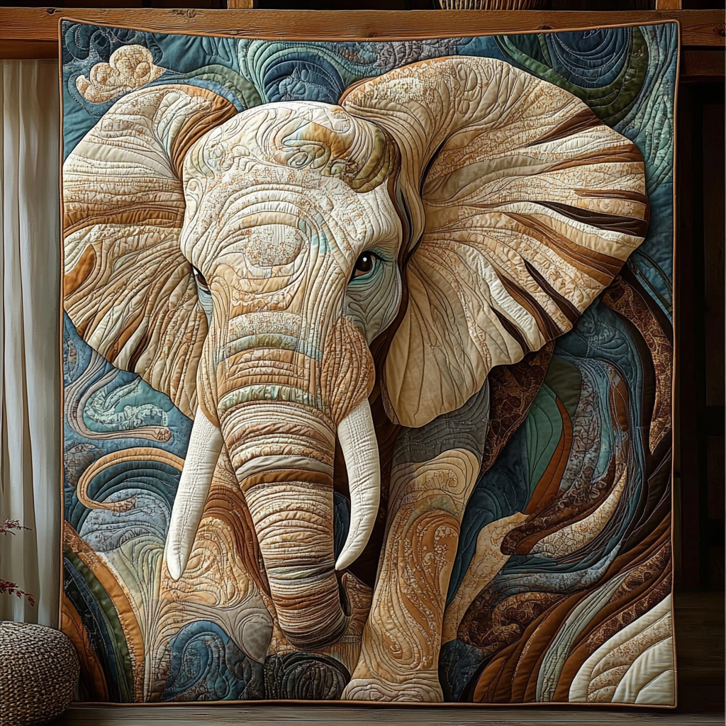 Elephant Watch Quilted Blanket Bed Decor Gift Ideas For Elephant Lovers