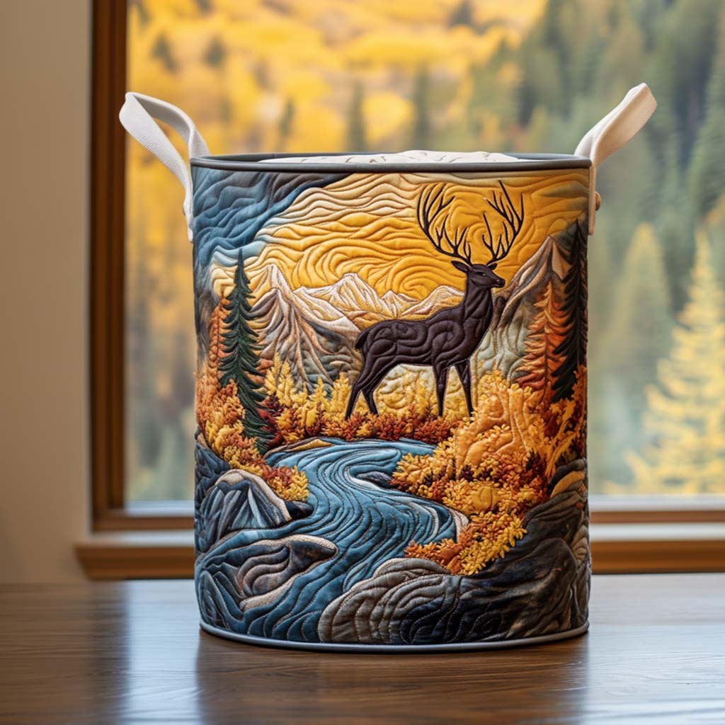 Elk Mountain Air Quilted Laundry Basket Unique Hampers Mothers Day And Fathers Day Gifts