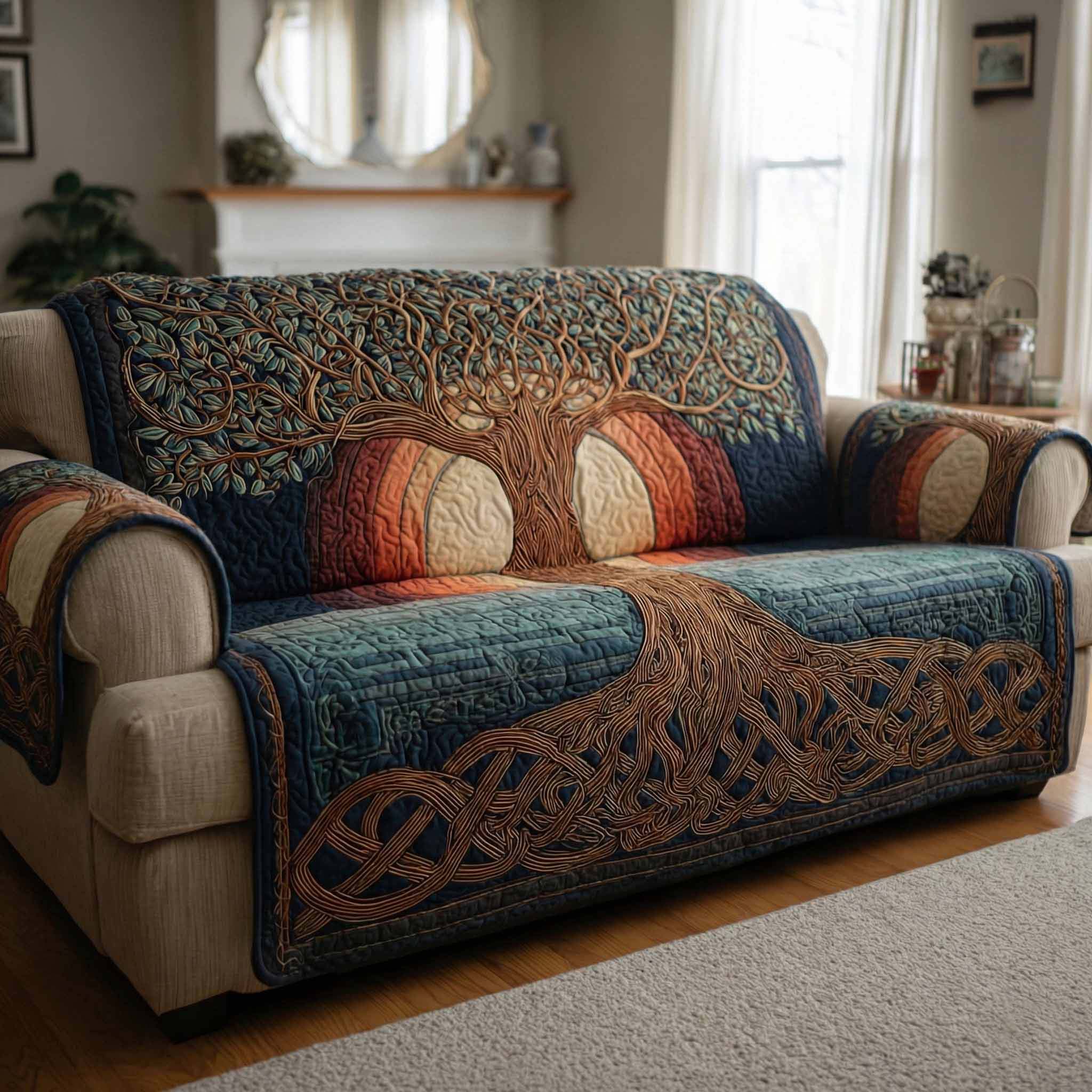 Ember Canopy Quilted Sofa Cover Nice Couch Covers Tree Of Life Gifts For Women