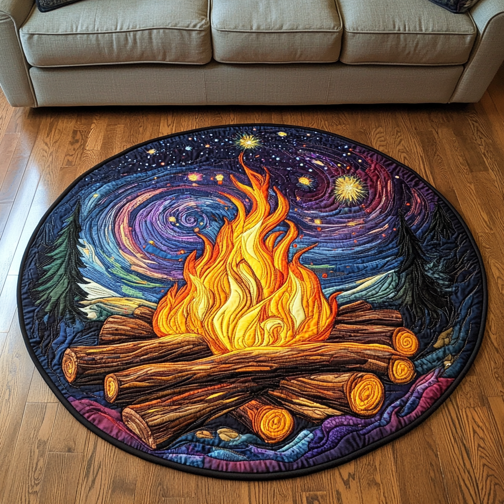 Ember Glow Quilted Round Mat Living Room Furnishing Ideas Last Minute Mother's Day Gifts