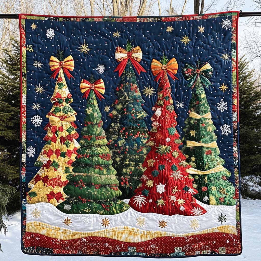Enchanted Christmas Night Quilted Blanket Bedroom Ideas For Christmas Family Christmas Present Ideas