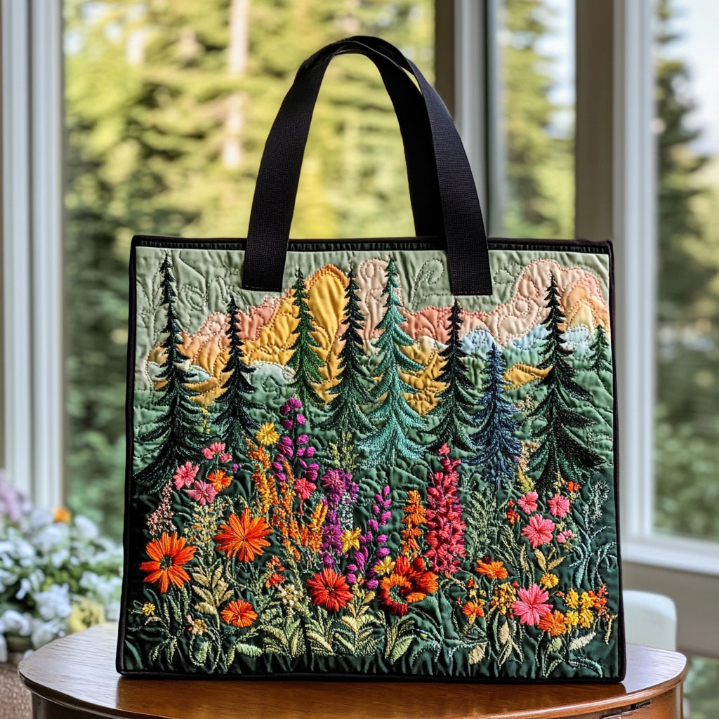 Enchanted Timber Quilted Tote Bag Patchwork Tote Bag Mothersday Gifts