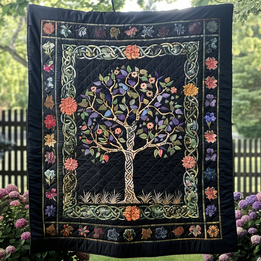 Enchanted Tree of Life Quilted Blanket Good Sheet Sets Tree Of Life Themed Gifts
