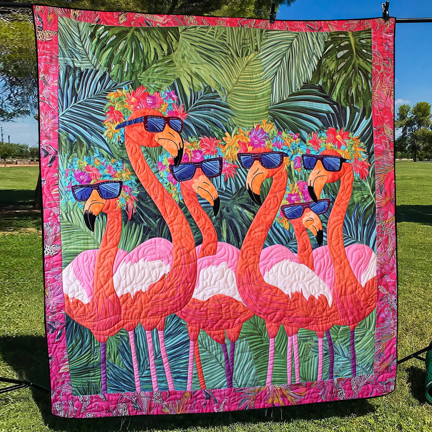 Endearing Flamingo Quilted Blanket Best Comforter Sets Flamingo Birthday Gift Ideas