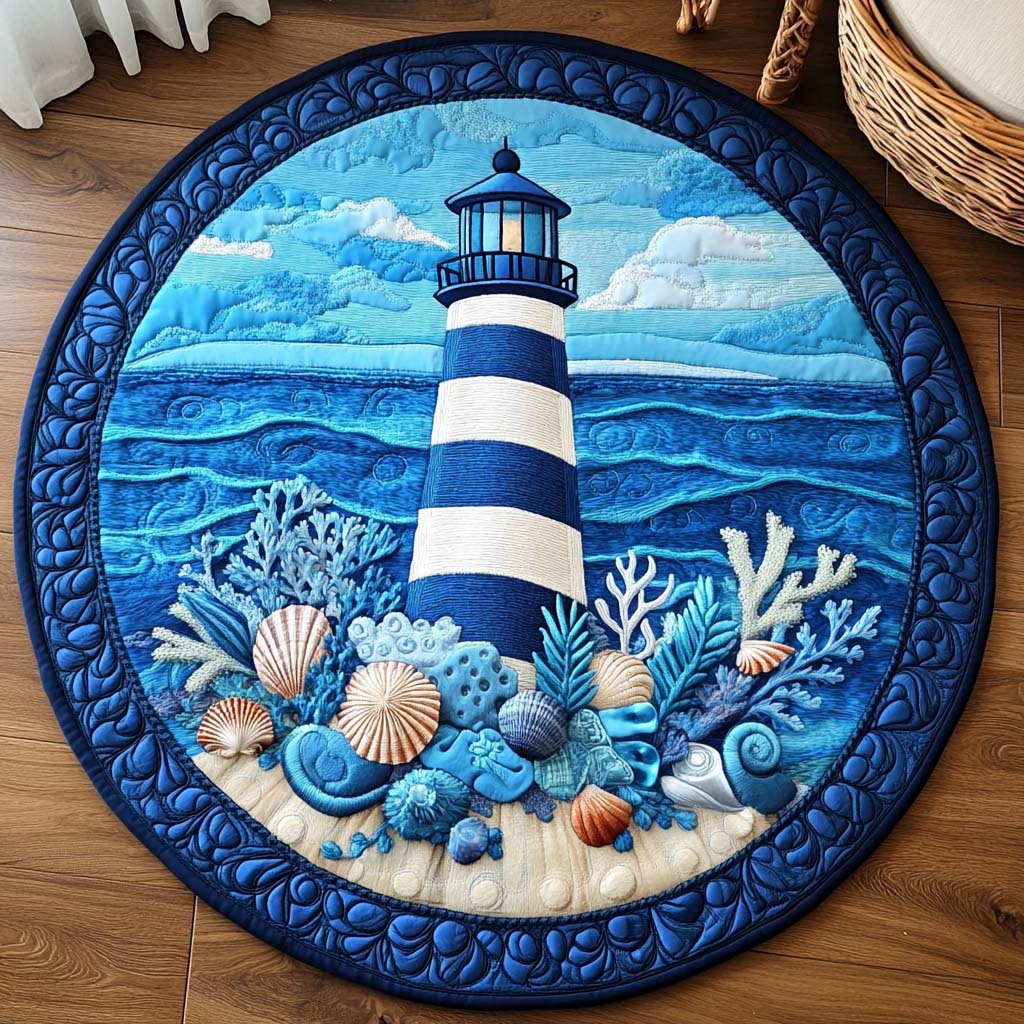 Eternal Beacon Quilted Round Mat Living Room Design Best Gifts For Beach Goers