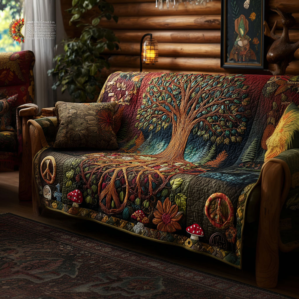 Eternal Grove Quilted Sofa Cover Best Couch Covers Tree Of Life Gifts For Mom