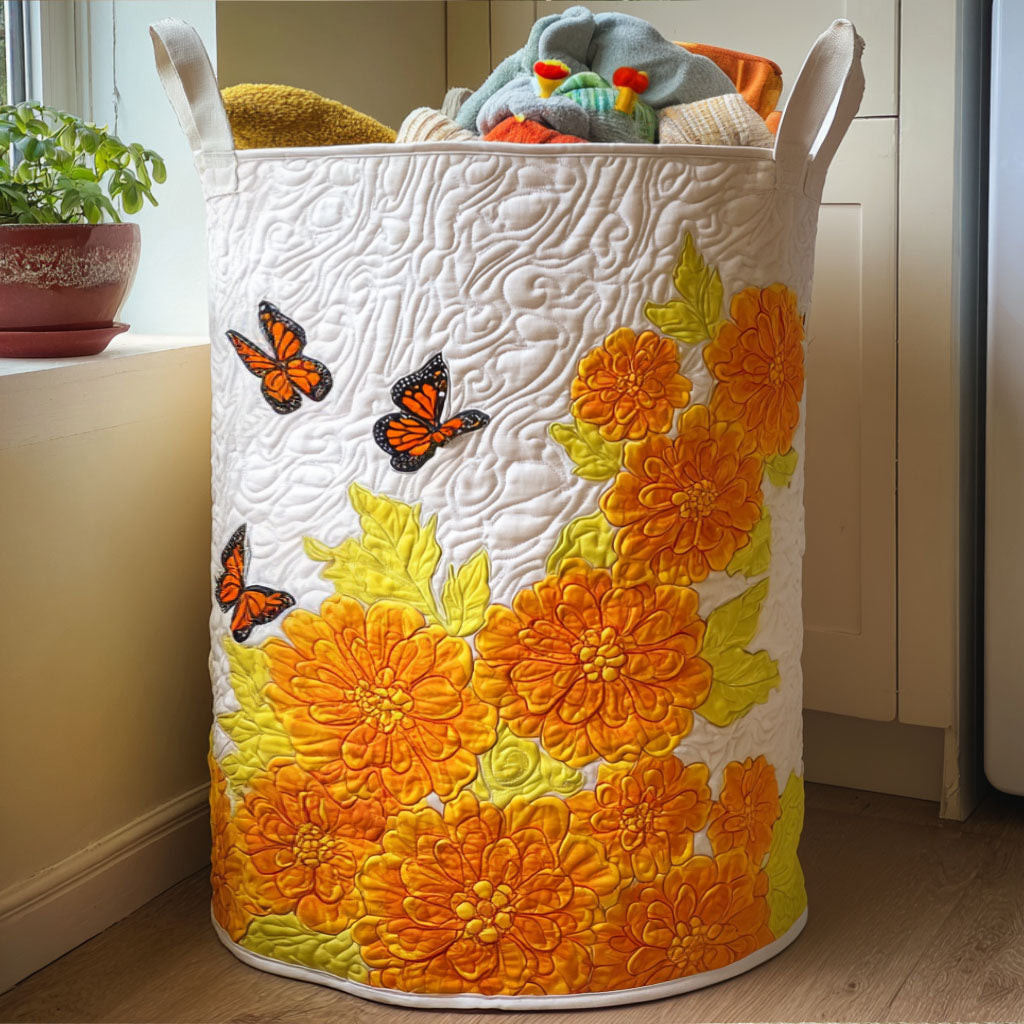 Eternal Petals Quilted Laundry Basket Modern Laundry Hamper Day Of The Dead Gifts For Her