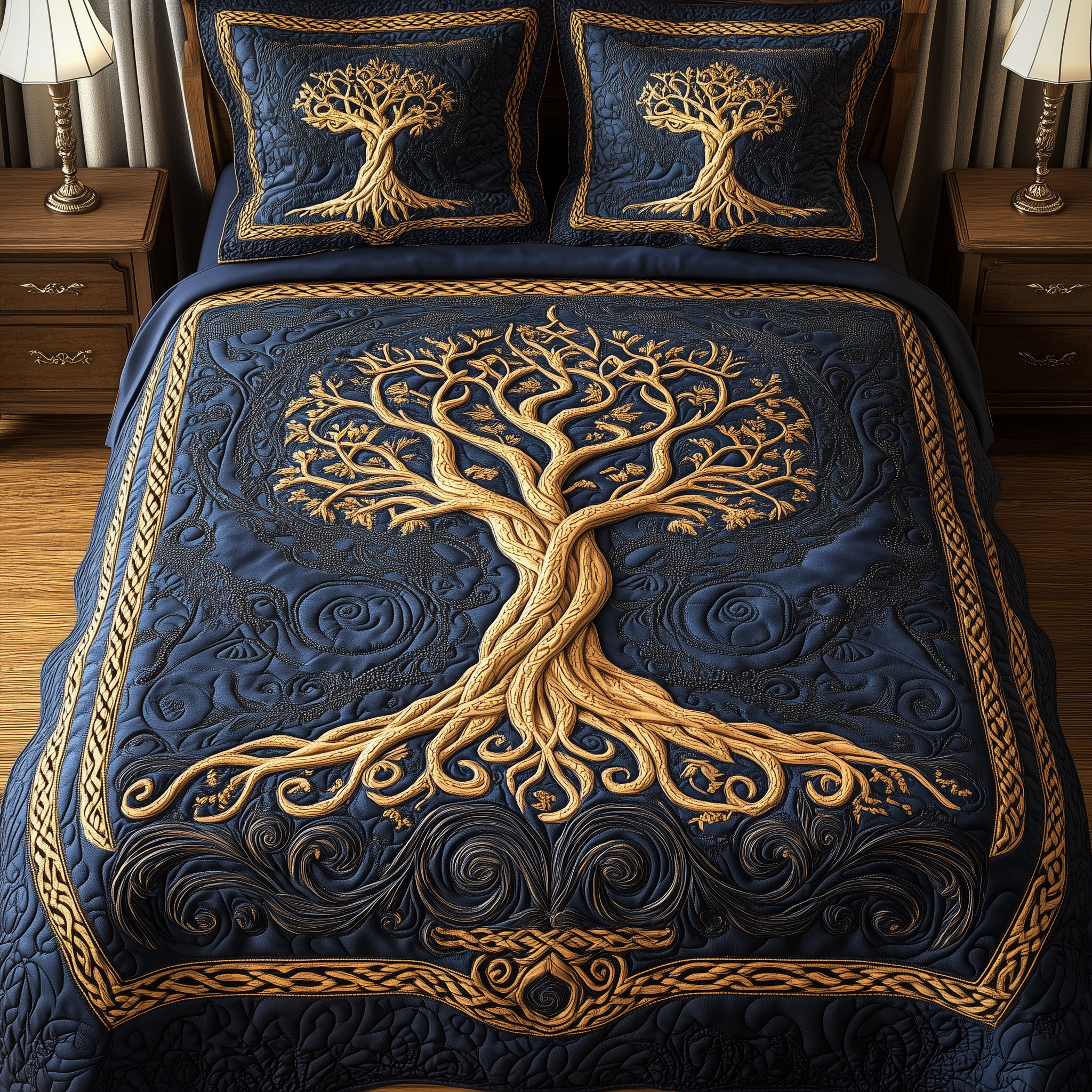 Eternal Tree Of Life Quilted Bedding Set Bedding Ideas Tree Of Life Gifts For Women