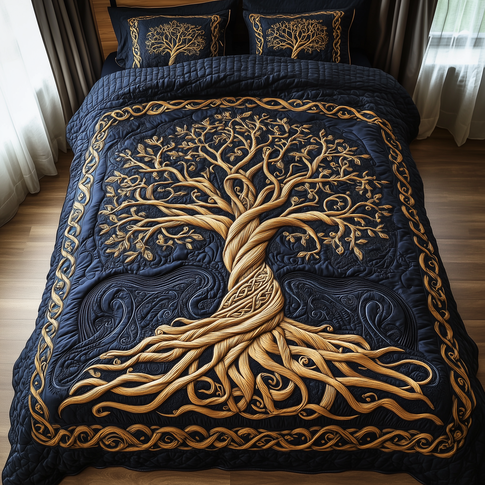 Eternal Tree Of Life Quilted Bedding Set Best Sheet Sets Tree Of Life Gifts For Family