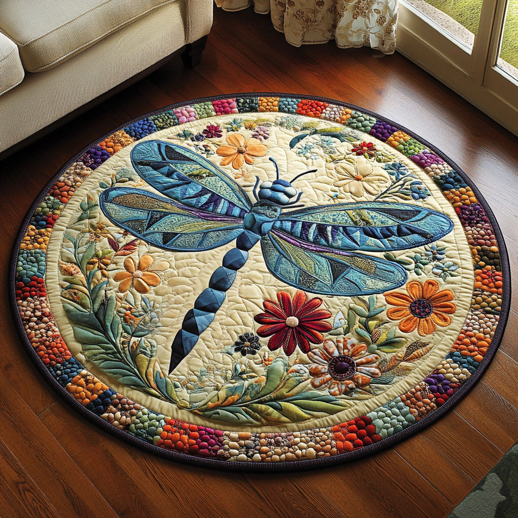 Ethereal Guardian Quilted Round Mat Home Decor Stores Dragon Themed Presents