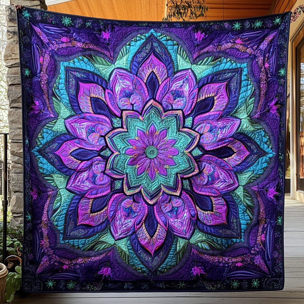 Ethereal Radiance Quilted Blanket Cozy Bedroom Decor Gifts For Mom From Son