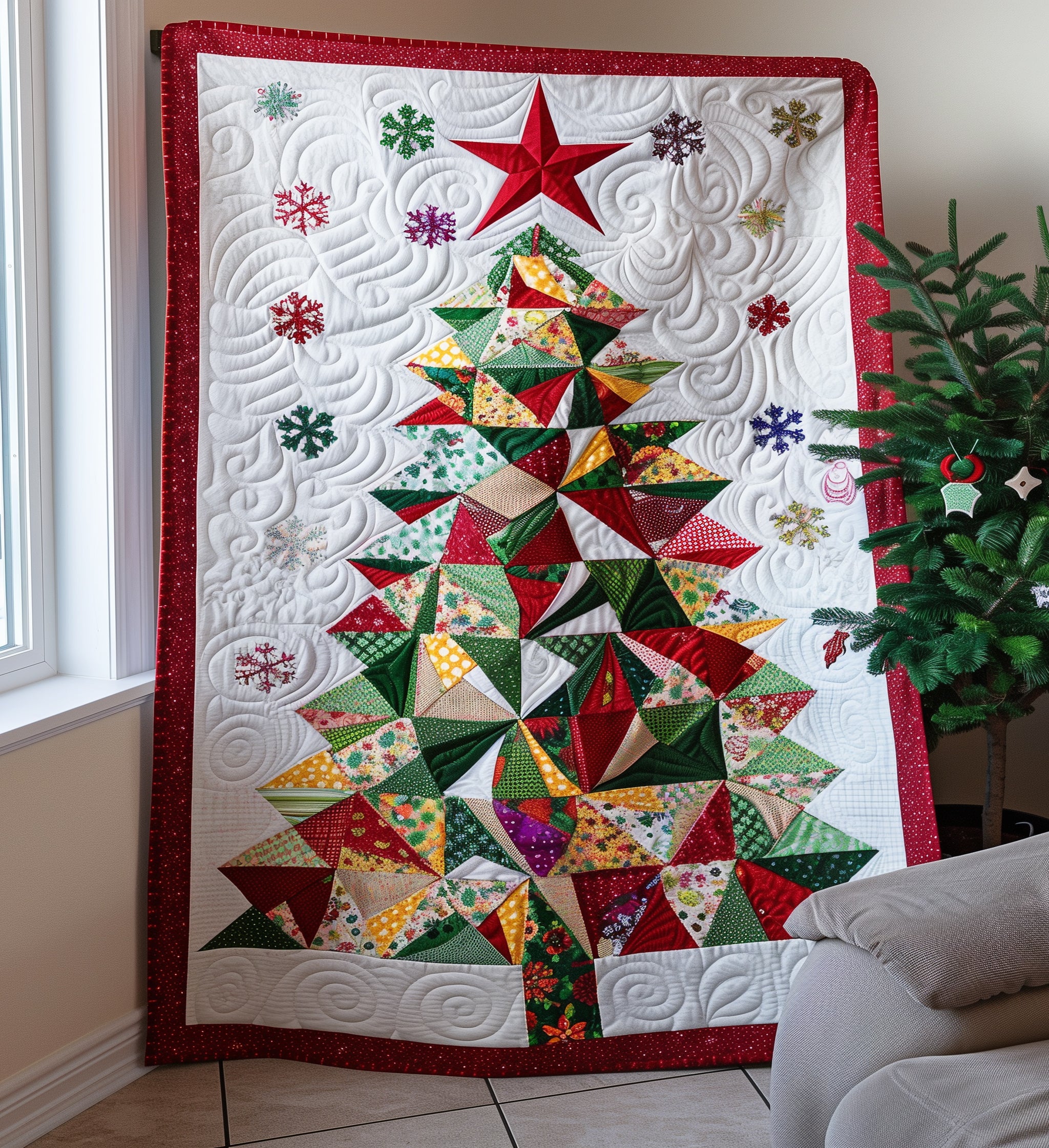 Evergreen Elegance Quilted Blanket Holiday Duvet Covers Best Presents For Grandmas