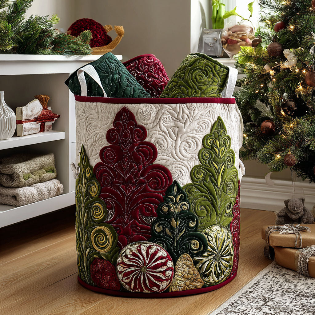 Evergreen Magic Quilted Laundry Basket Good Laundry Baskets Xmas Gift For Daughter In Law