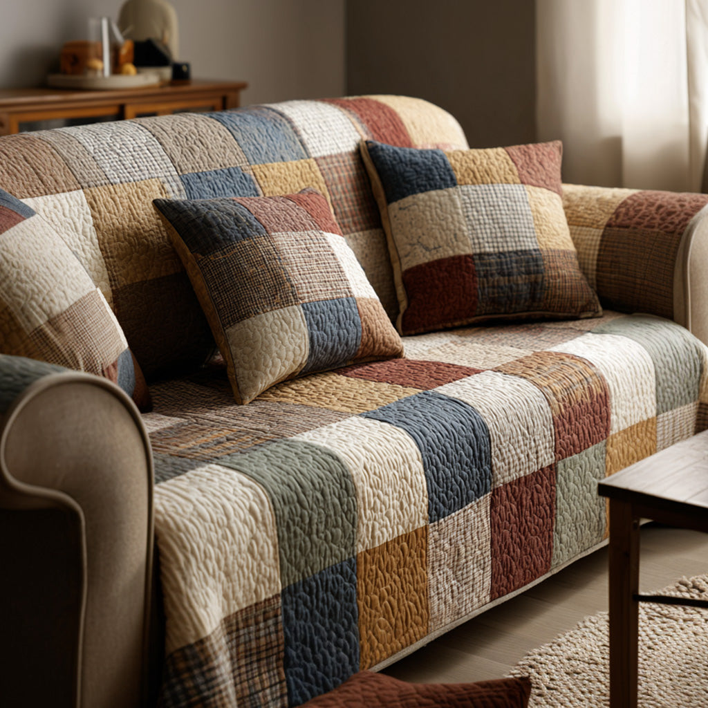 Everyday Cozy Quilted Sofa Cover Furniture Covers Family Gift Ideas